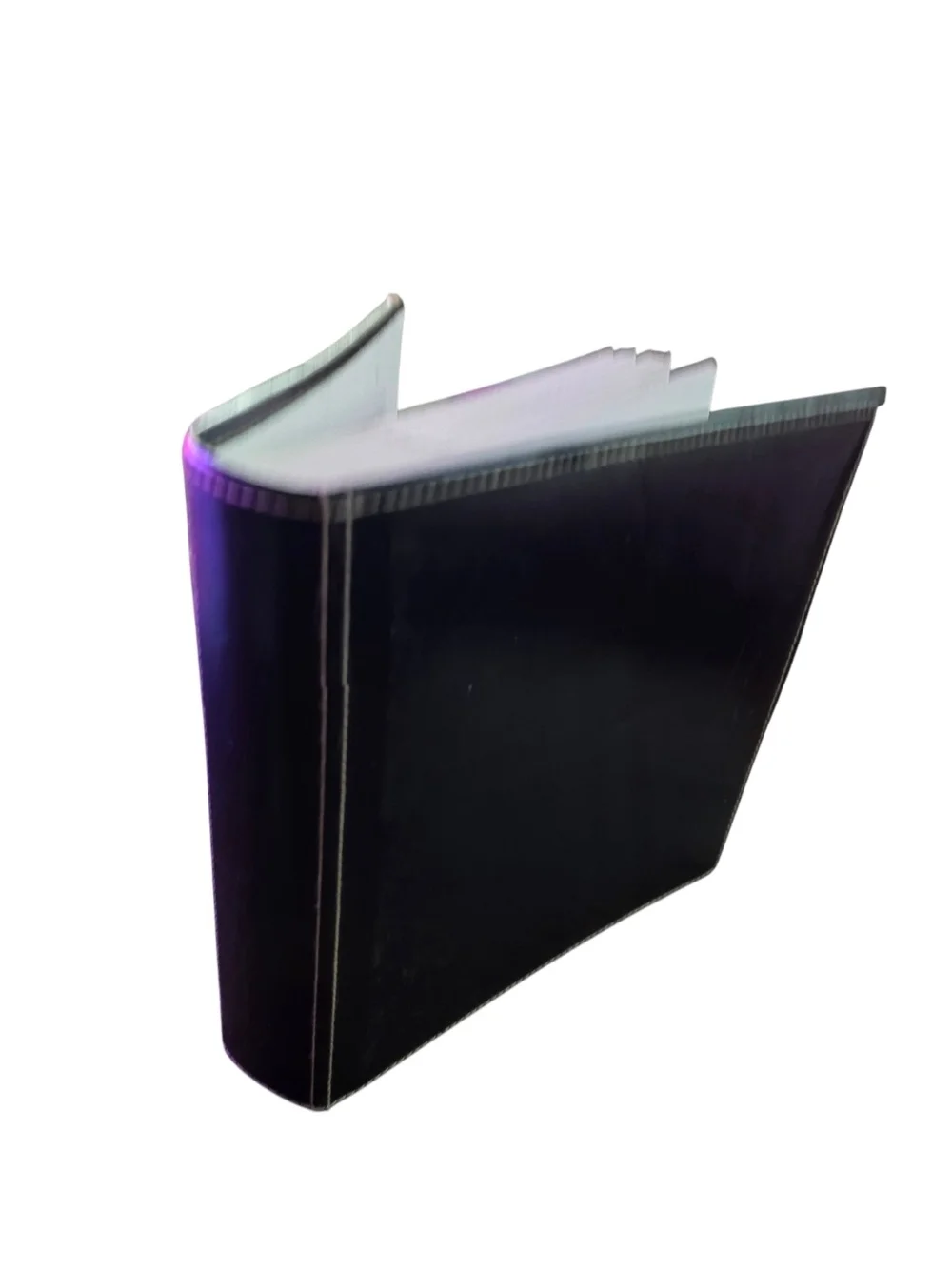 Black Leather Photo Album with Window